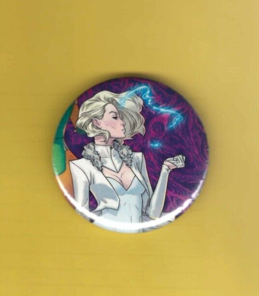 Emma Frost Comic Book Pin Back 2" Button