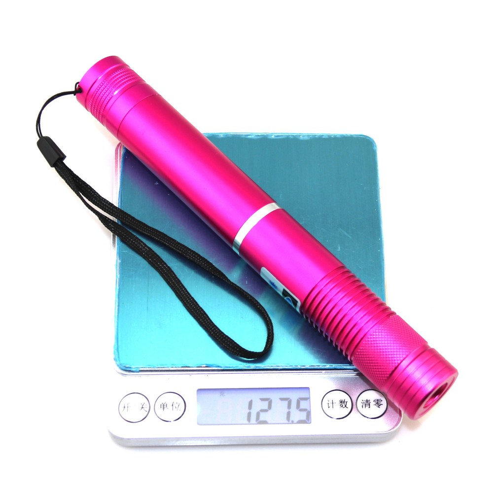 LMX4BR 450nm Adjustable Focus Blue Laser Pointer Visible Beam Light Charger+Batt