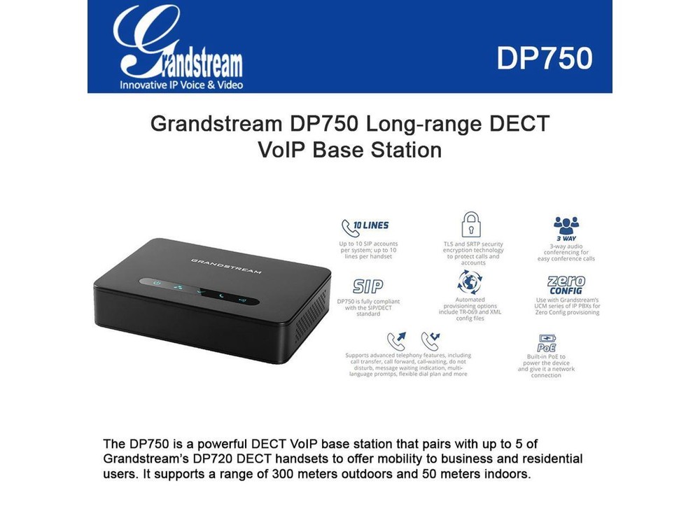 Grandstream Dp750 Phone Base Station
