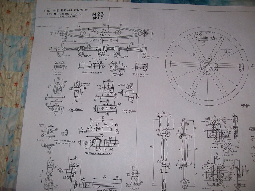 beam steam engine    model plans