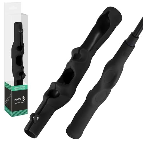 Golf Grip Trainer, Golf Grip Training Aid for Correct Hand Positioning, Black