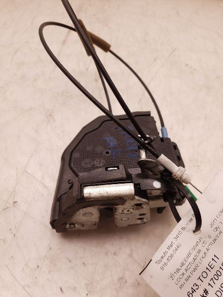 2011 TOYOTA COROLLA PASSENGER SIDE REAR DOOR LOCK ACTUATOR ASSEMBLY