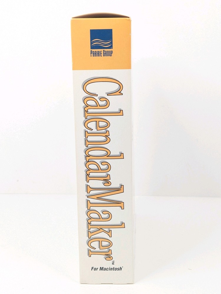 CalendarMaker Software For Macintosh v4.5 w/HTML Prairie Group 1997 New