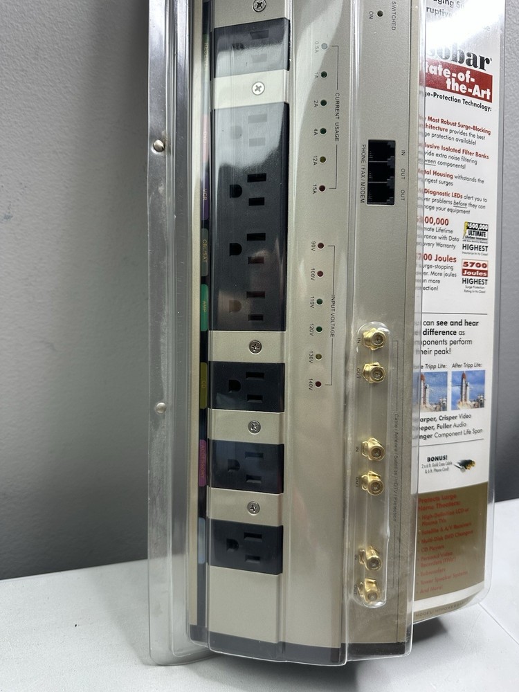 New Tripp-Lite HTPOWERBAR10 Transient Voltage Surge Suppressor Protector