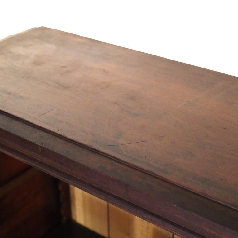 Antique Mahogany Petite Open Bookcase C1930