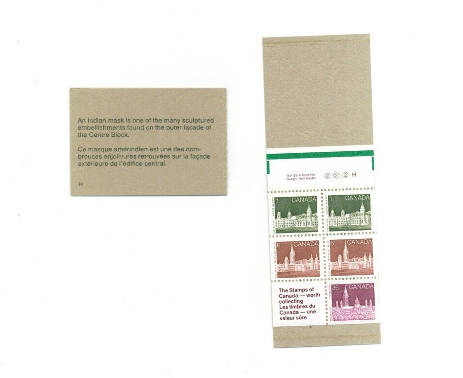 Canada - Booklet BK92b - Harrison Paper