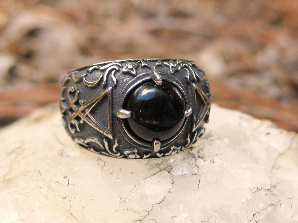 METAPHYSICAL VAMPIRE TRANSFORMATION RING BLACK ONYX