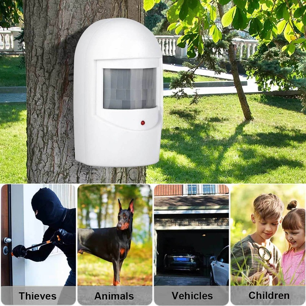 328ft Infrared Motion Sensor Home Garage Alert Security System z