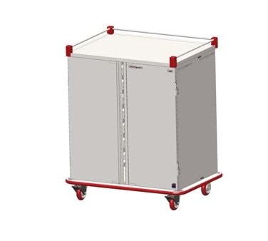 Carter-Hoffmann PTDST18 Stainless Steel Two Doors Performance Patient Tray Ca...