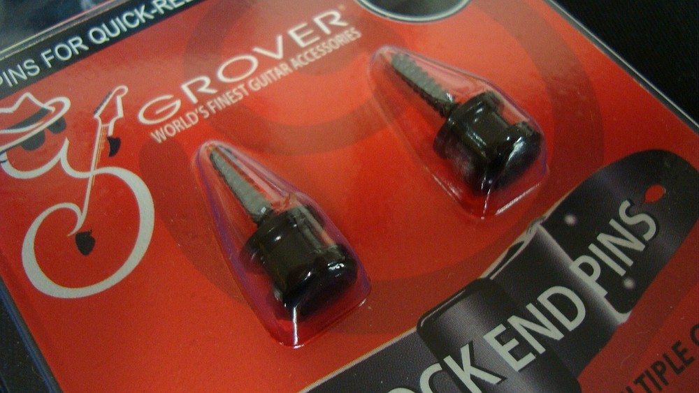 Grover GP810B Strap Lock End Pins, Black