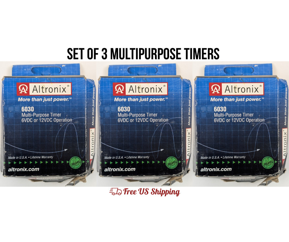 Altronix 6030 Multi-Purpose Timer Module 6VDC/12VDC Security & Access Control