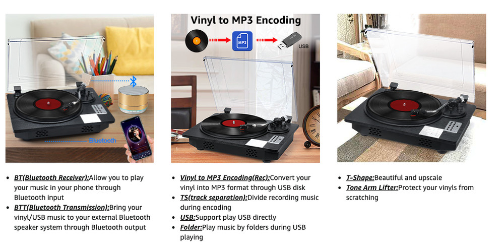 Seeying turntable System TT-930E-BT-BTT