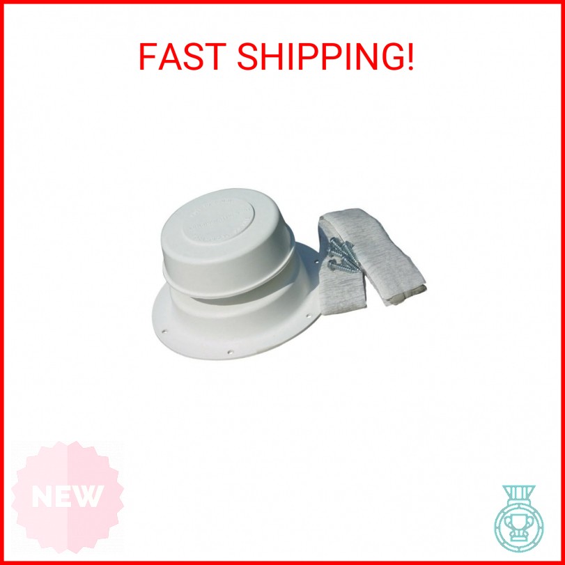 Camco 40033 Replace All Plumbing Vent Kit (Polar White)
