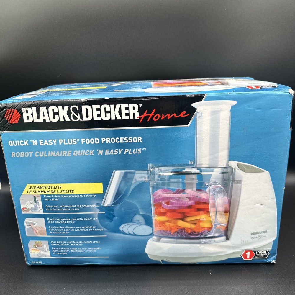 BLACK & DECKER Quick N Easy Plus Food Processor FP1450 OPEN BOX NEW