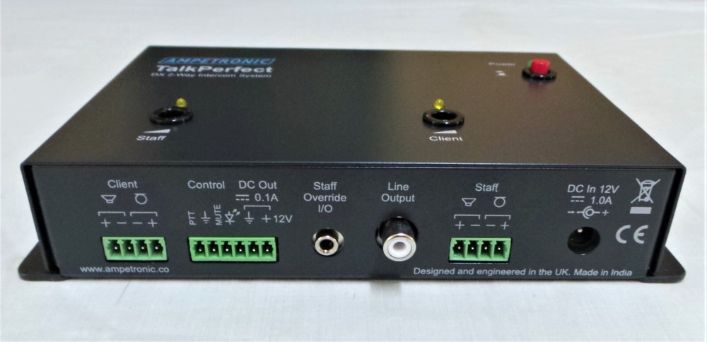 Ampetronic Talkperfect DX 2-way intercom system.