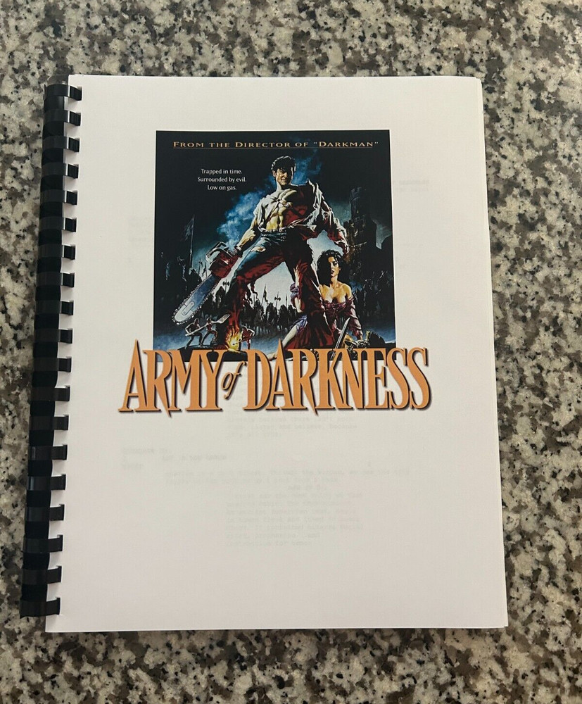 Army of Darkness Horror Movie Script Reprint Full Screenplay Script