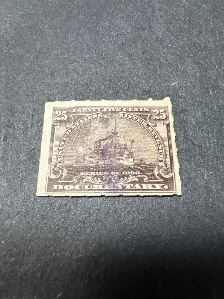 Scott#R169-1898 US Documentary Stamp “Battleships” Used