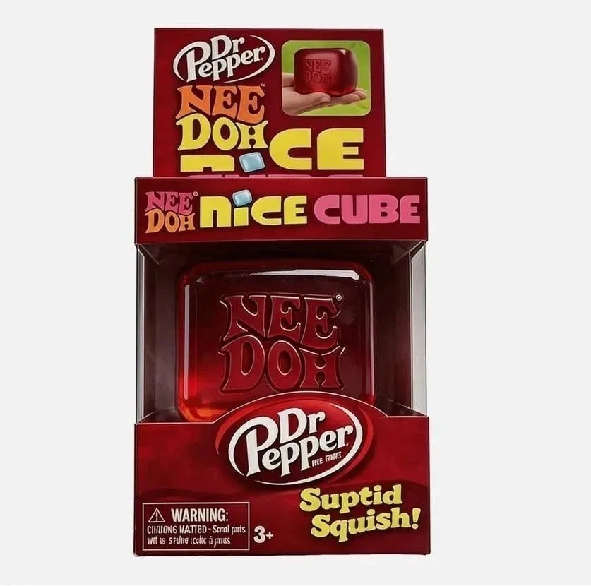 Needoh Limited Edition Dr Pepper/ Sprite Nice Cube Suptid Squish US