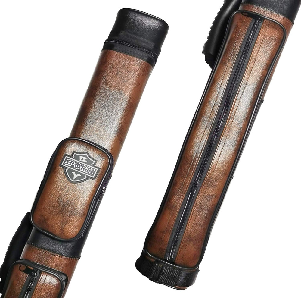 2X2 Hard Cue Case Square Pool Cue Billiard Stick Carrying Case