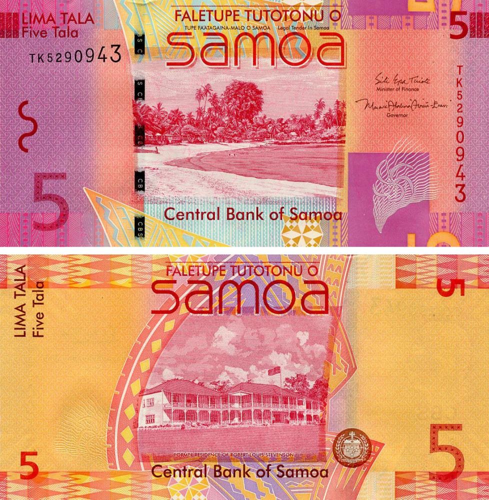 Samoa 5 tala 2017 UNC (P38c)