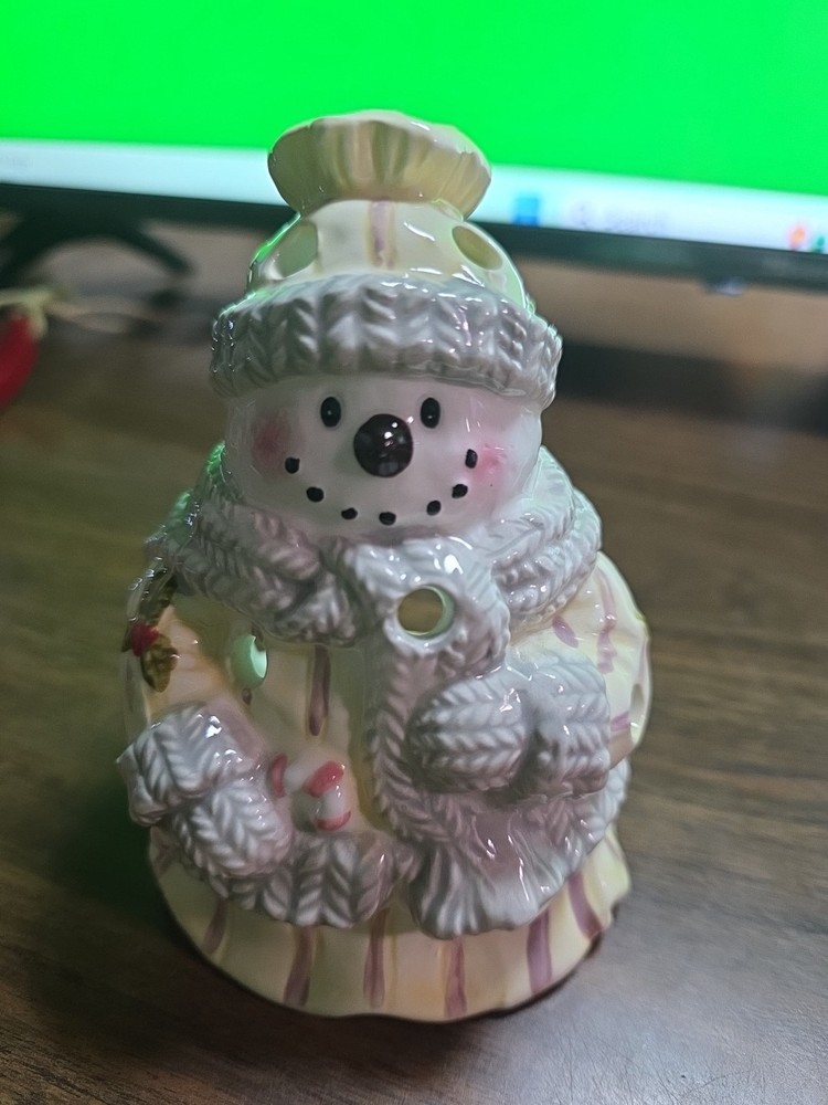 Snowman Votive Candle Holder