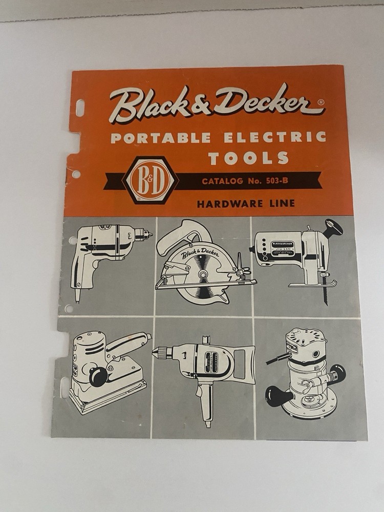 Vintage Black & Decker Portable Electric Tools Catalog