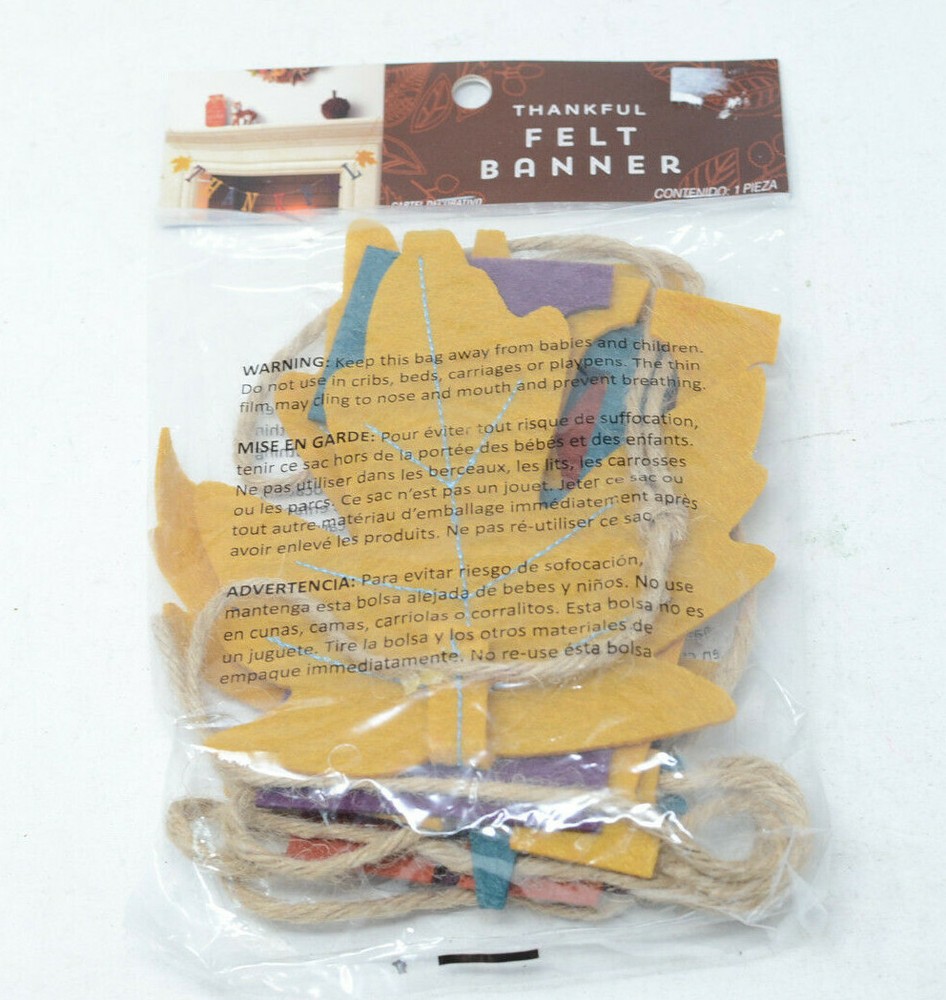 Thankful Felt Banner