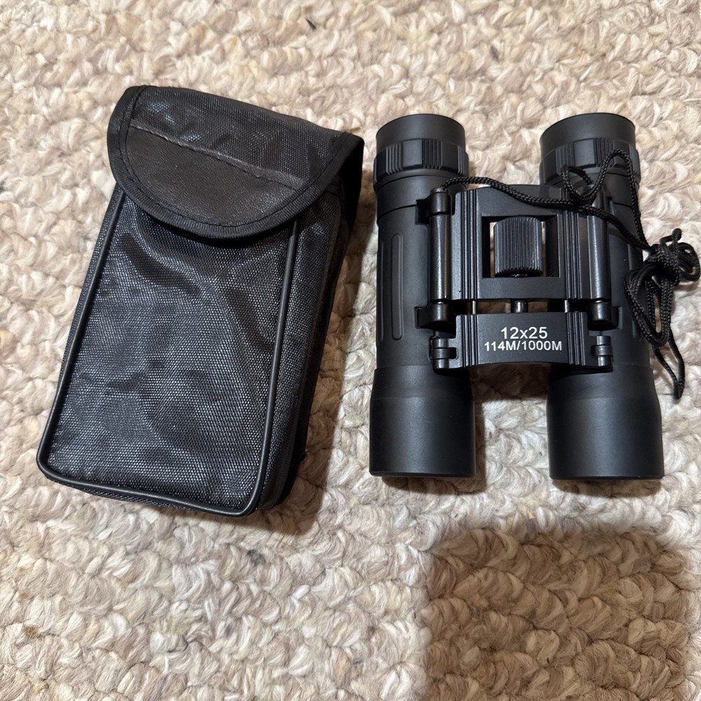 Compact Binoculars 12x25 with Carry Case