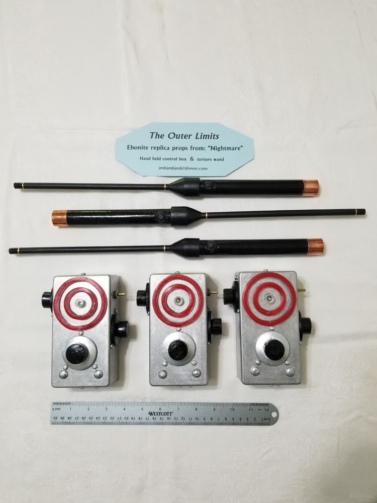 Outer Limits to scale working replicas. Ebonite props. from Nightmare. Box,wand.