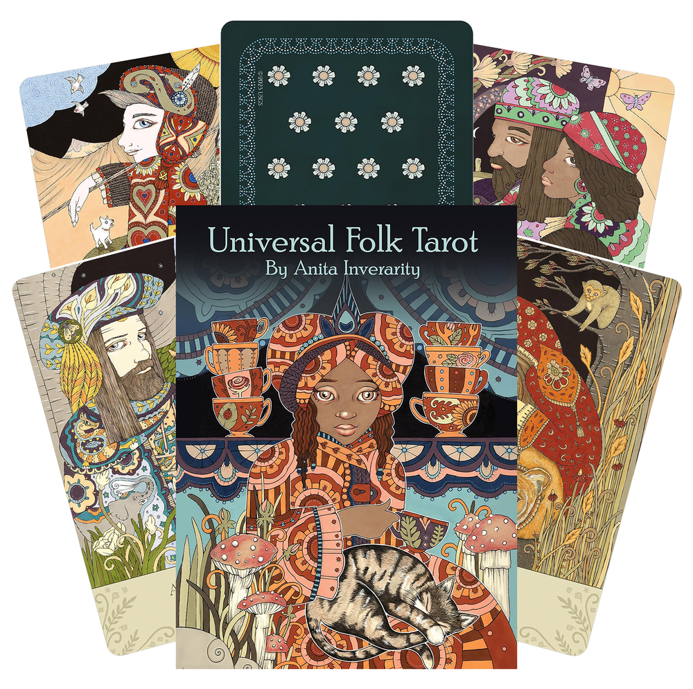 Universal Folk Tarot Cards Deck & Guidebook Healing US Games Systems UNVF78