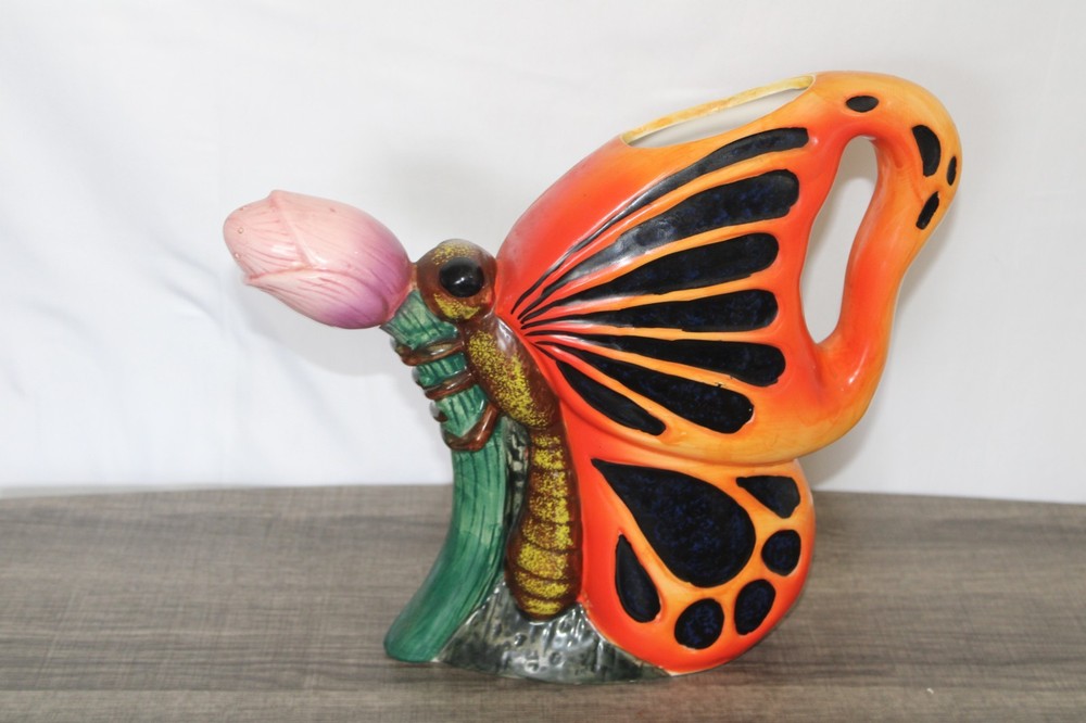 Ceramic Butterfly Watering Can