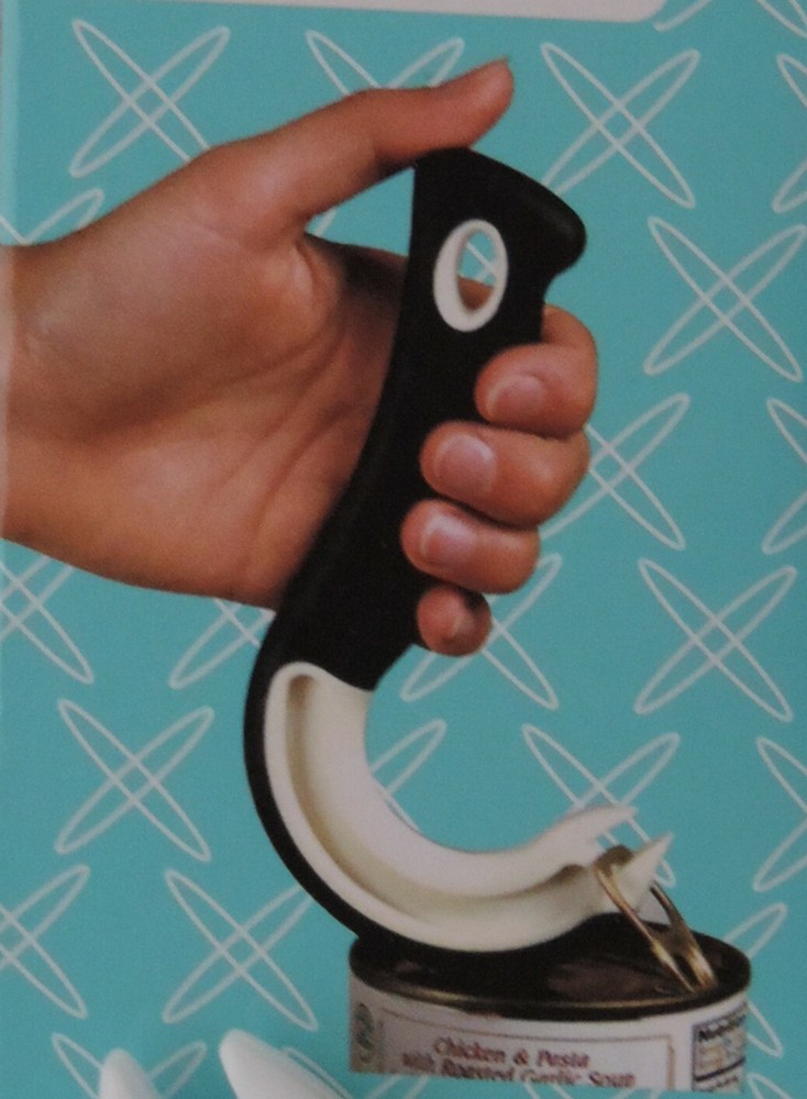 Easy Ring Pull Can Jar Tab Opener Top Lifter Helper Sturdy Plastic Rubber Grip