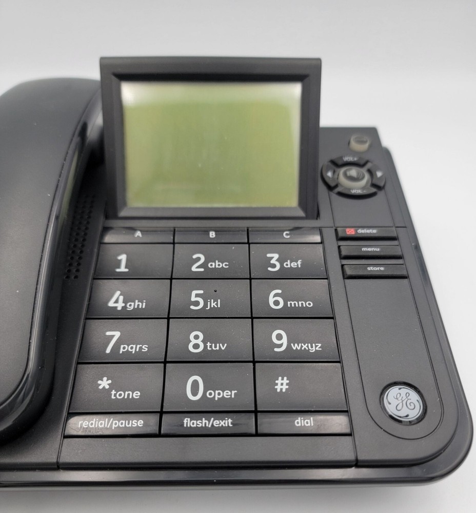 GE Corded Landline Phone Model 29585FE1-A With LCD Display Memory Store Function