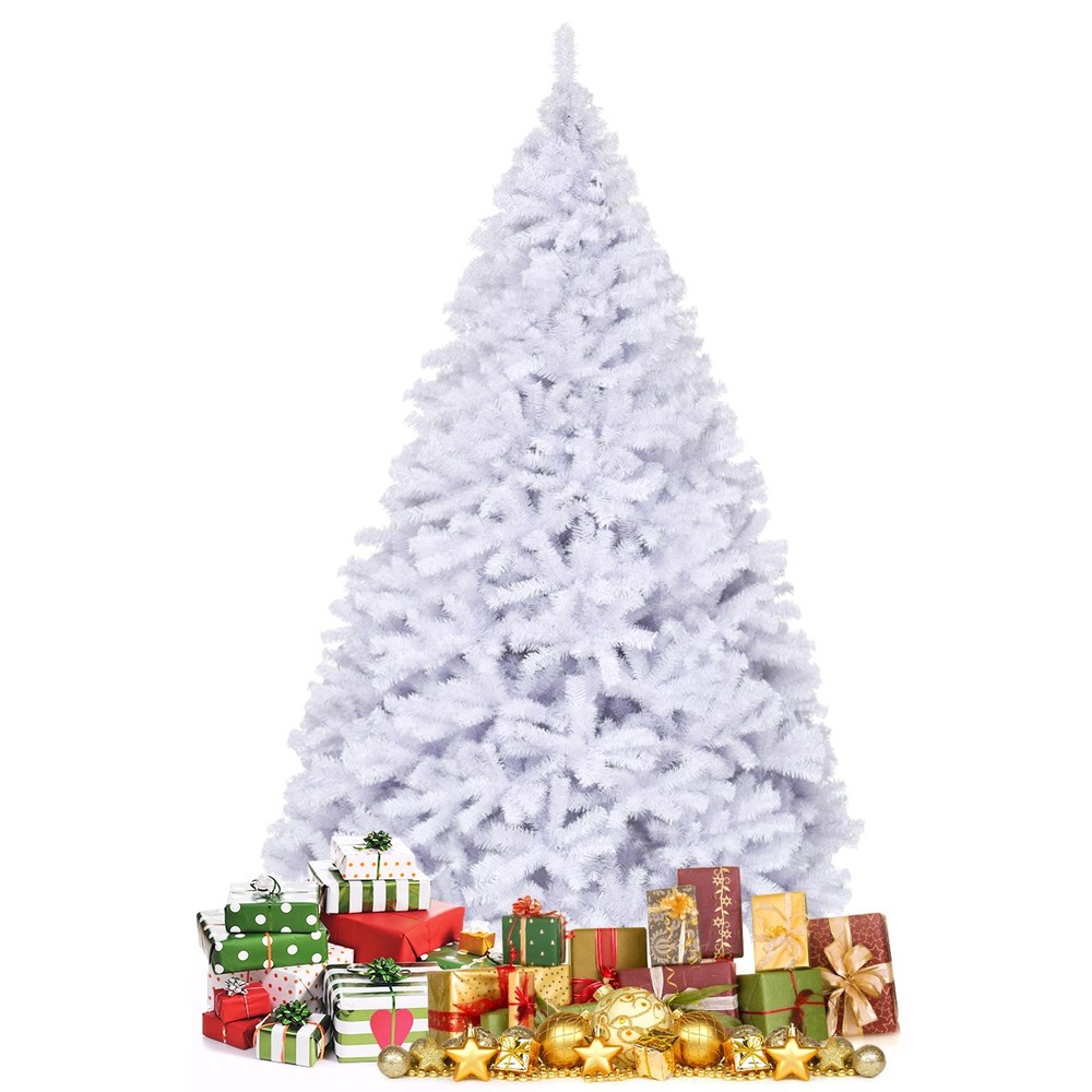 Costway 9Ft Hinged Stand Artificial Christmas Tree Great Pine Tree 2132 Tips