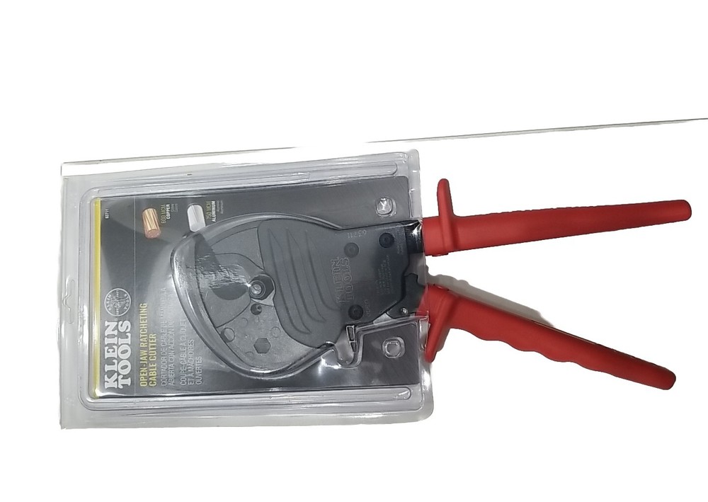 Klein Tools 63711 Open-Jaw Ratcheting Cable-Cutter