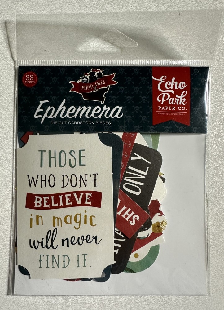 Echo Park Ephemera Die Cut Packs Multiple Variations Available-You Choose