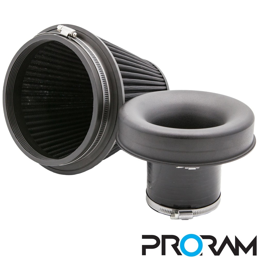 PRORAM Performance Cone Air Intake Filter & Aluminium Velocity Stack - Universal