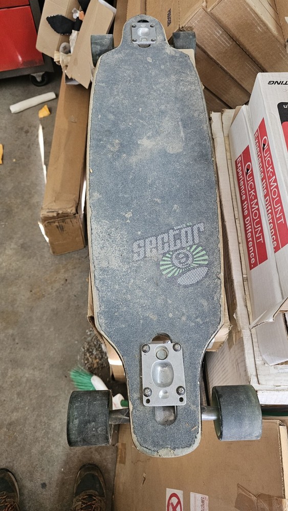 Sector 9 Longboard  space paint with gull wing trucks