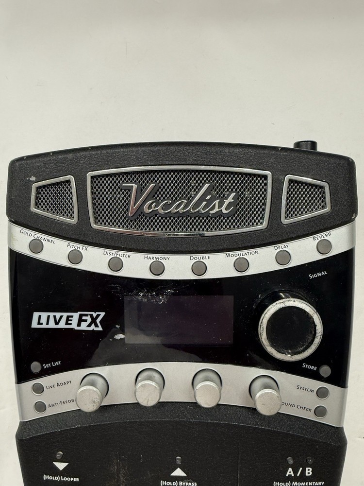 Digitech VLFX Vocalist Live FX Vocal Multi Effects Processor Pedal + PSU