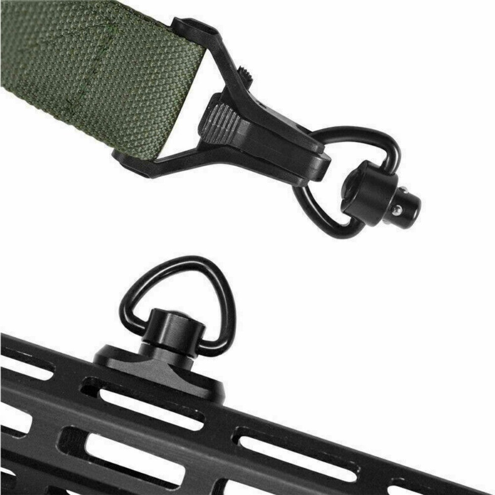 2X MLOK Triangle QD Sling Mount Push Button Quick Release Sling Swivel Adaptor
