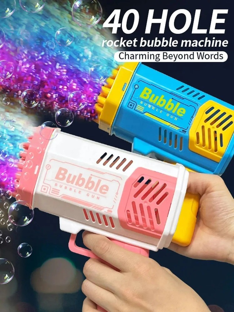 40 Hole Bubble Machine Fully Automatic Bubble Blowing Light Outdoor Bubble Machi