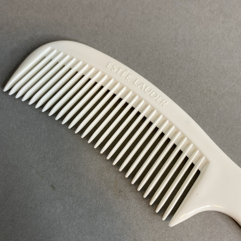 Vintage Estee Lauder Comb Plastic 6 1/2” White