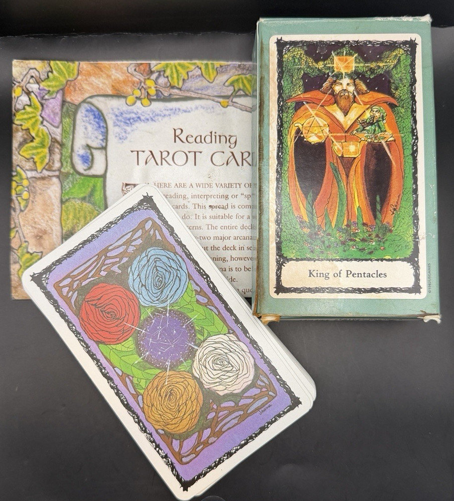 The Sacred Rose Tarot Deck + Spread Sheet for Reading MISSING MAJOR ARCANA