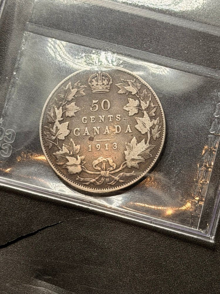 1913 Canada 50 Cent CCCS Graded VG-8