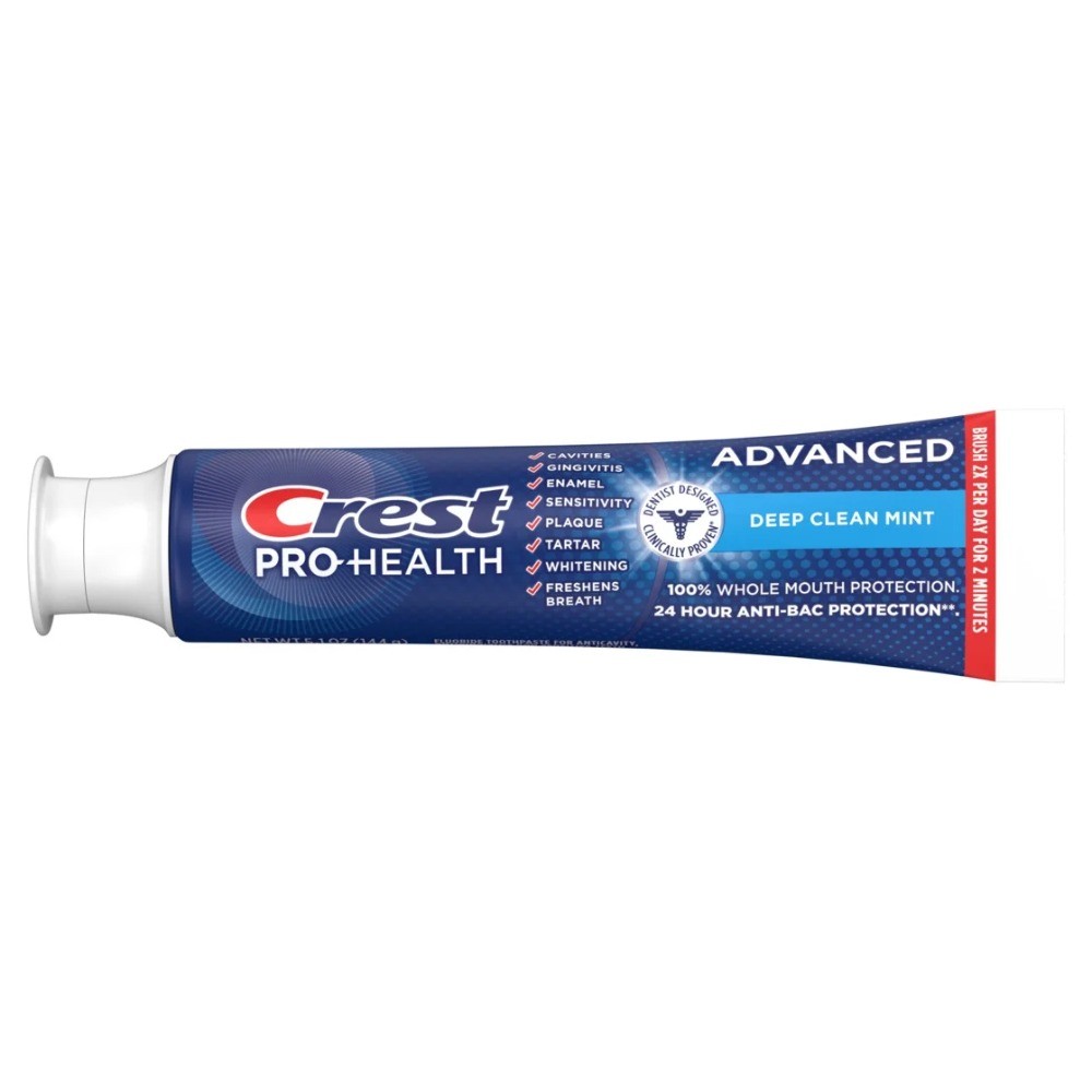 (6 pack) Crest Pro-Health Advanced Deep Clean Mint Toothpaste (5.1oz) Twin Pack