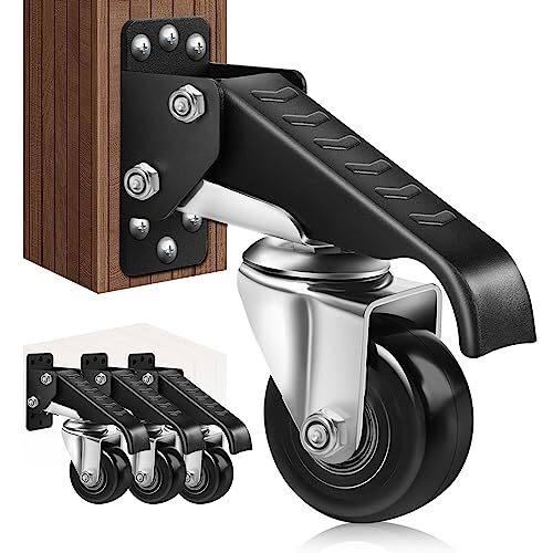 SPACECARE Retractable Workbench Casters Kit, Heavy Duty Assorted Styles
