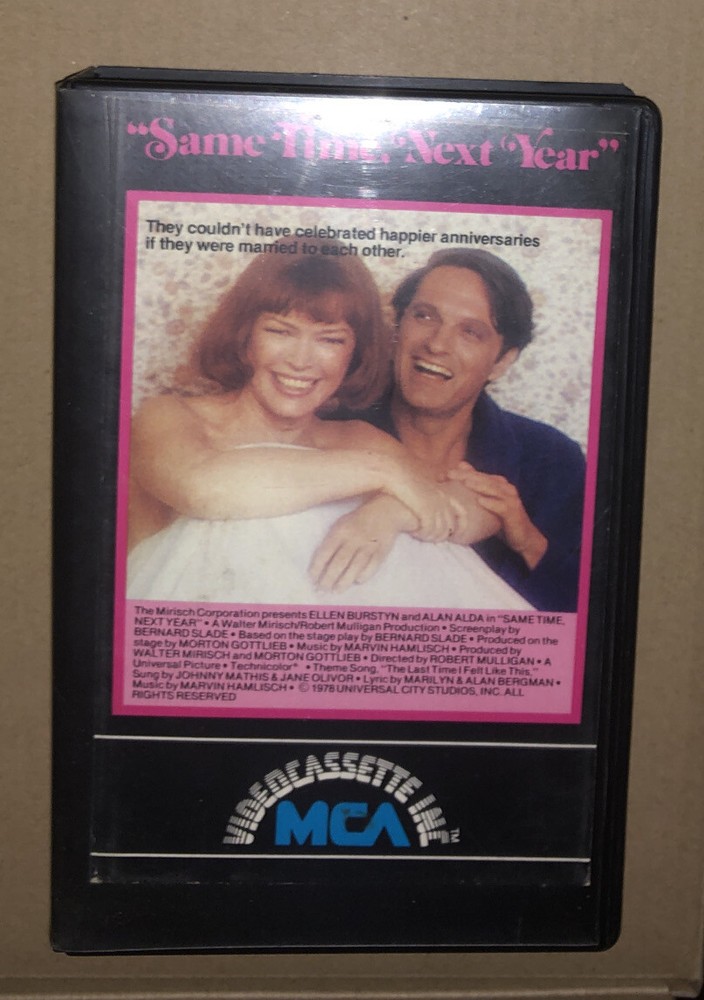 SAME TIME NEXT YEAR BETA 1980 MCA ELLEN BURSTYN, ALAN ALDA Clamshell