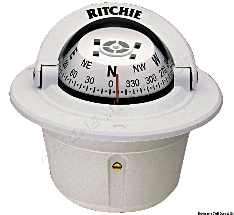 RITCHIE Explorer Built-In Compass 2 Inches 3/4 White/Whit