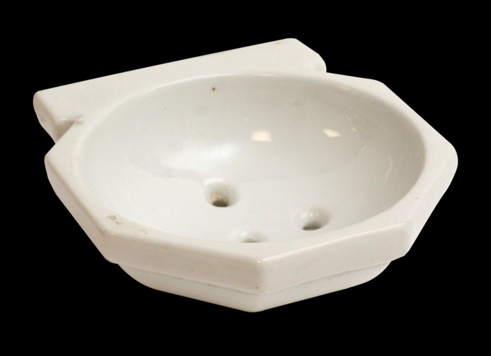 Wall Mount White Ceramic Sponge Dish