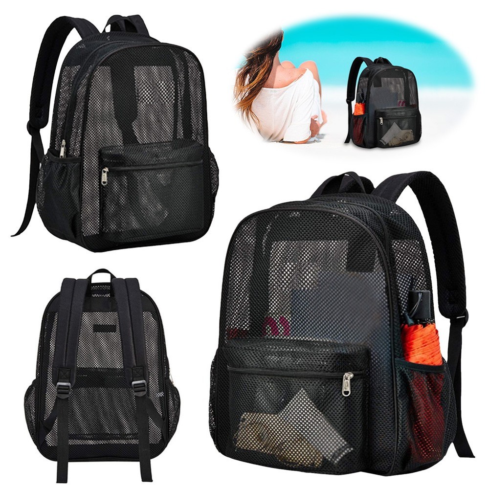 Mesh Backpack See Through Backpack College  Backpack Diving Backpack